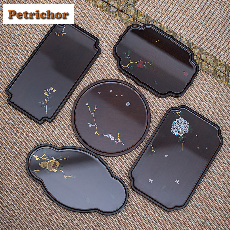 Hand Painted Bamboo Pot Bearin - Bamboo Tea Tray のレビューと価格