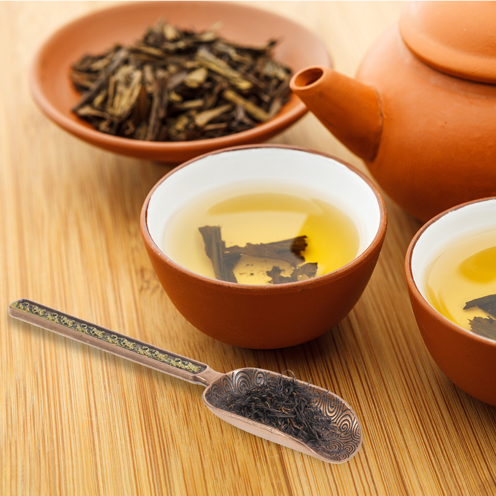 Copper Zinc Retro Style Tea Sc - Coffee Tea Leaf And Bean のレビューと価格