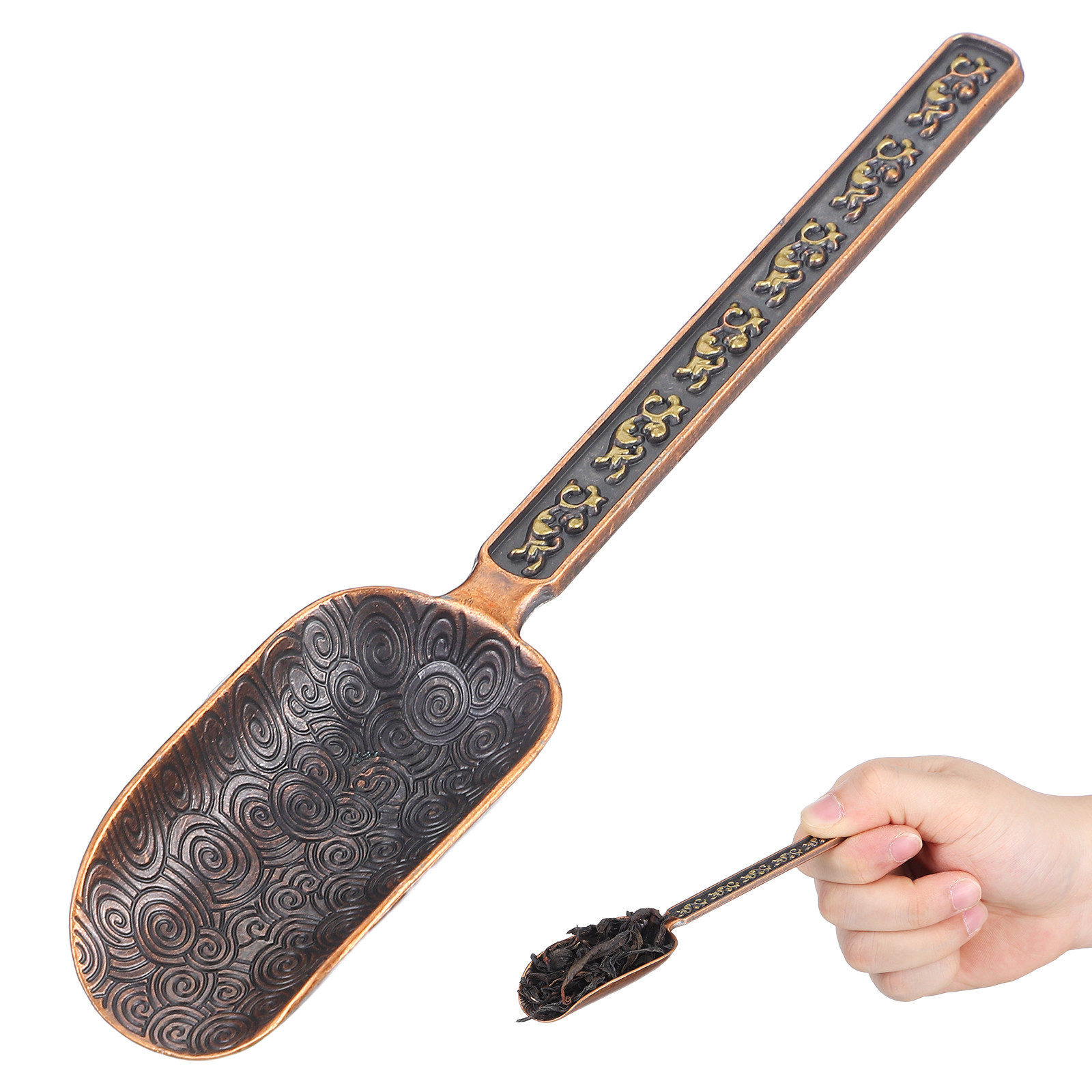 Copper Zinc Retro Style Tea Sc - Coffee Tea Leaf And Bean のレビューと価格