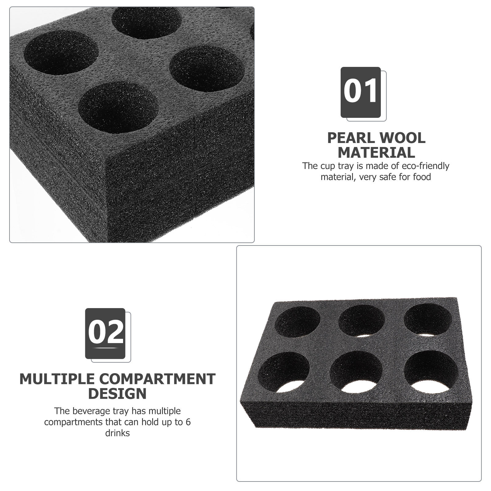 2Pcs Eco-Friendly Biodegradabl - Coffee Tea Holders のレビューと価格