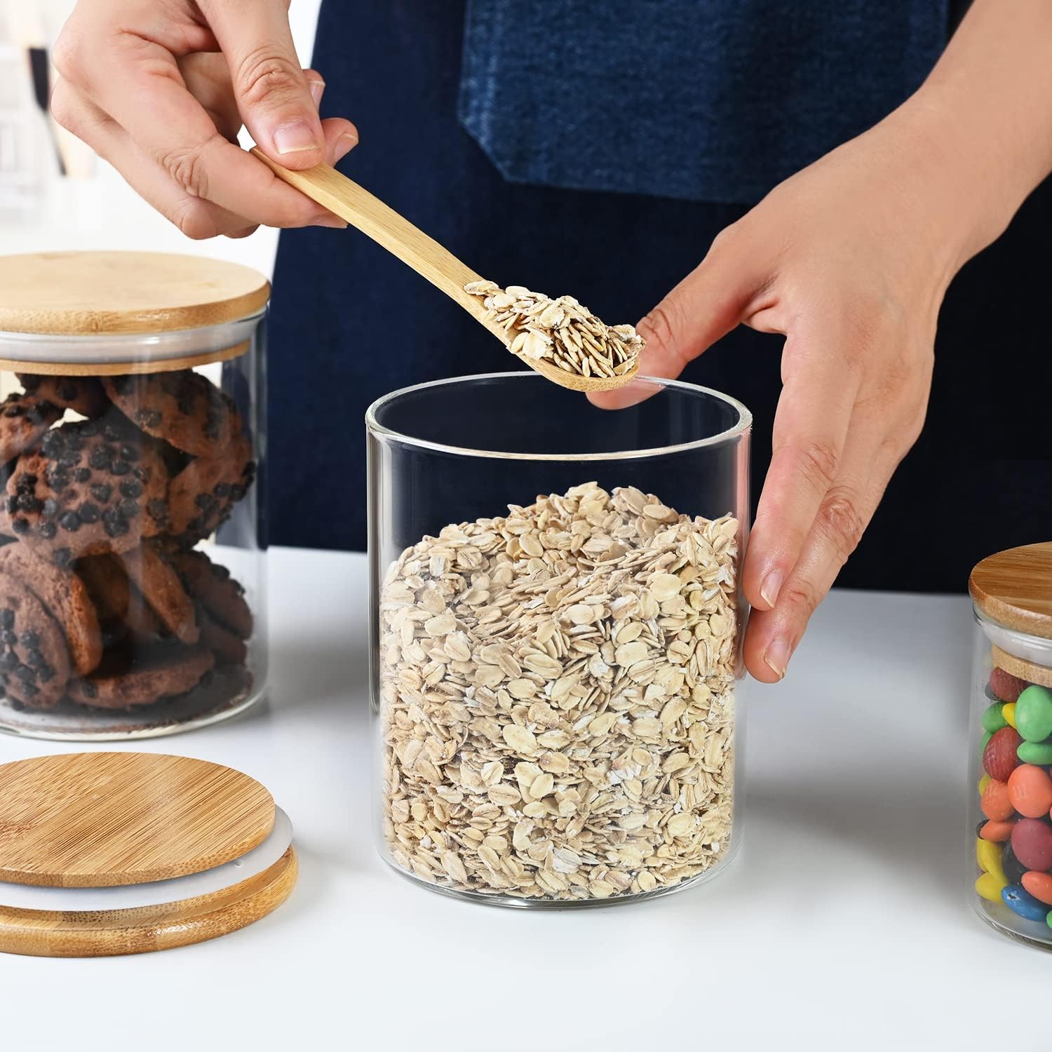 umieo Glass Food Storage Conta - Coffee Tea Sugar のレビューと価格