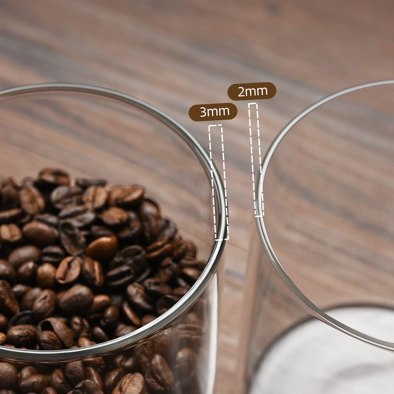 umieo Glass Food Storage Conta - Coffee Tea Sugar のレビューと価格