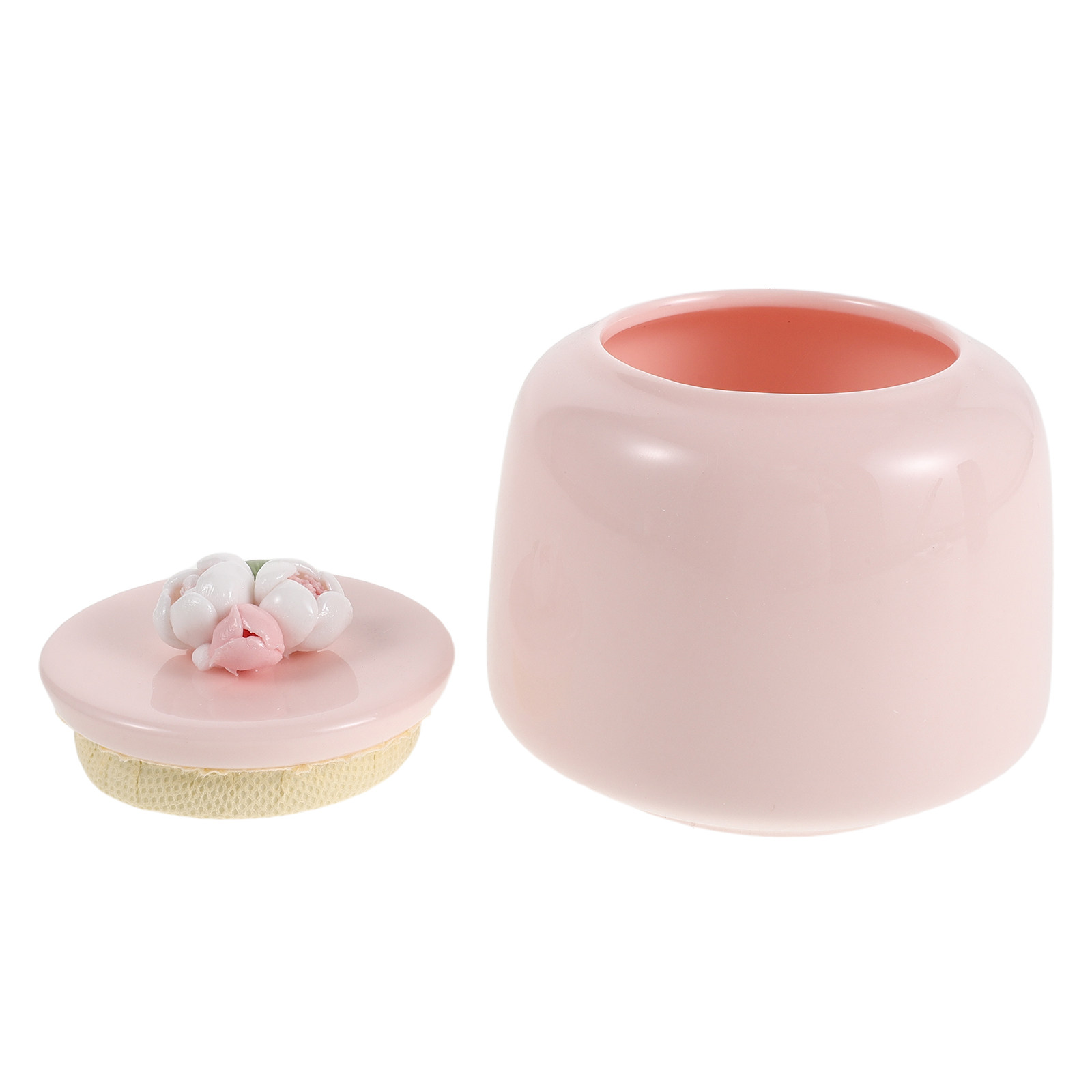 Ceramic Tea Jar Pink Porcelain - Coffee Tea Leaf And Bean のレビューと価格