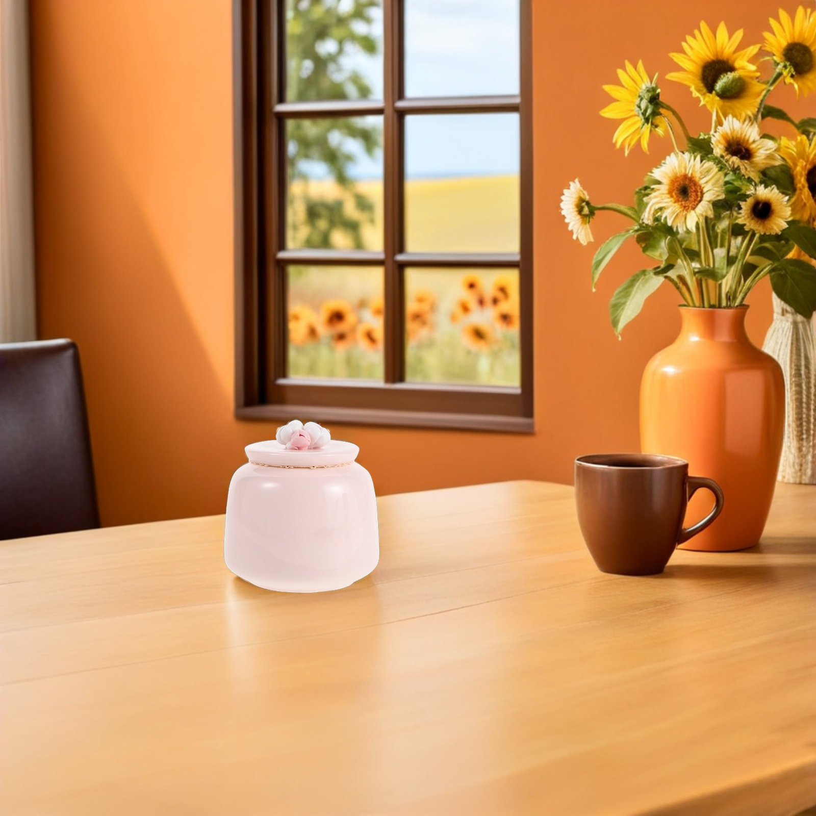 Ceramic Tea Jar Pink Porcelain - Coffee Tea Leaf And Bean のレビューと価格