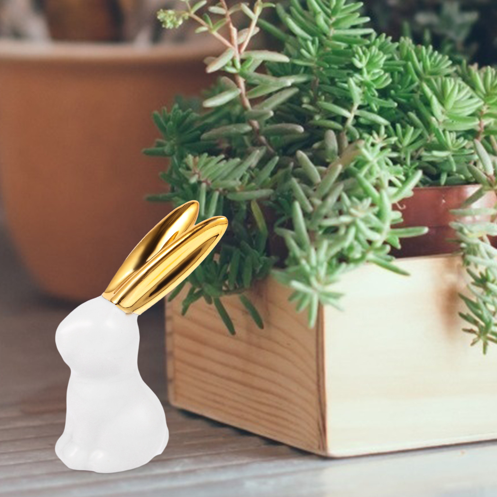 Small Ceramic Rabbit Statue Bu - Coffee Tea Library のレビューと価格