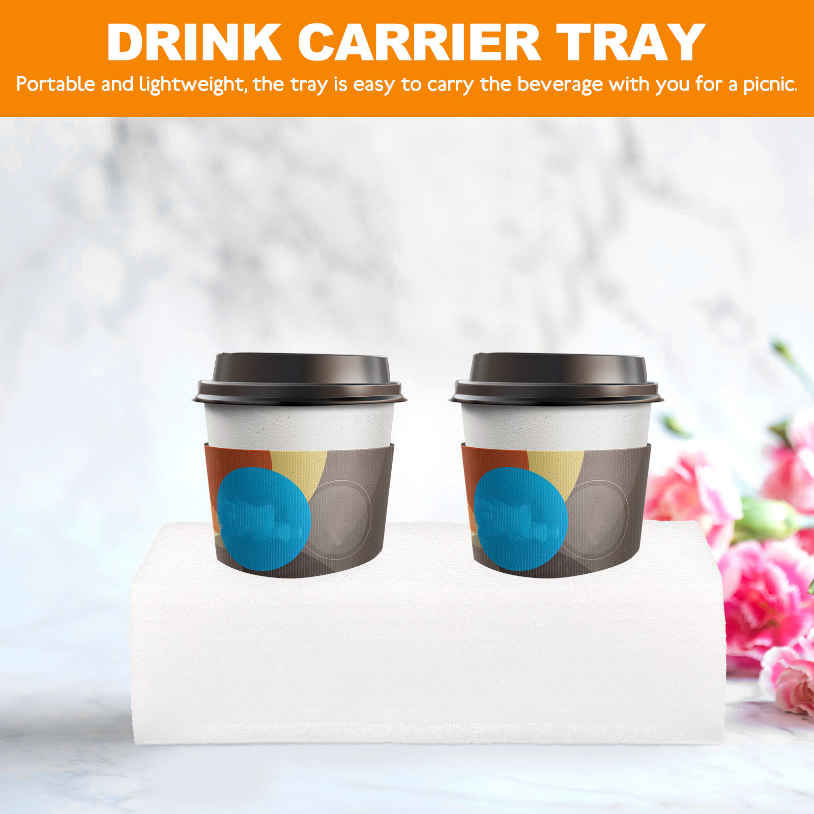 2Pcs Drink Carrier Tray Multi- - Coffee Tea Holders のレビューと価格