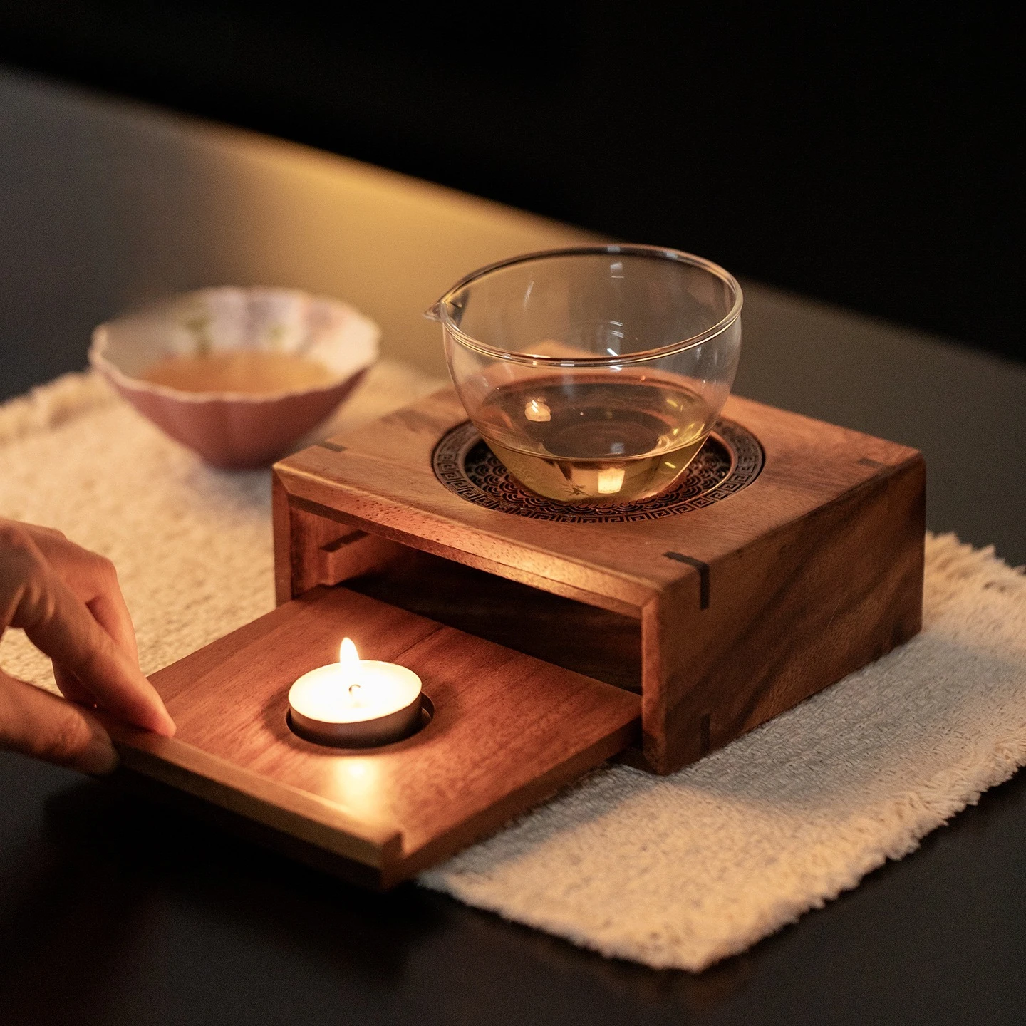 Walnut Warm Tea Stove Candle H - Coffee Tea Warmer のレビューと価格