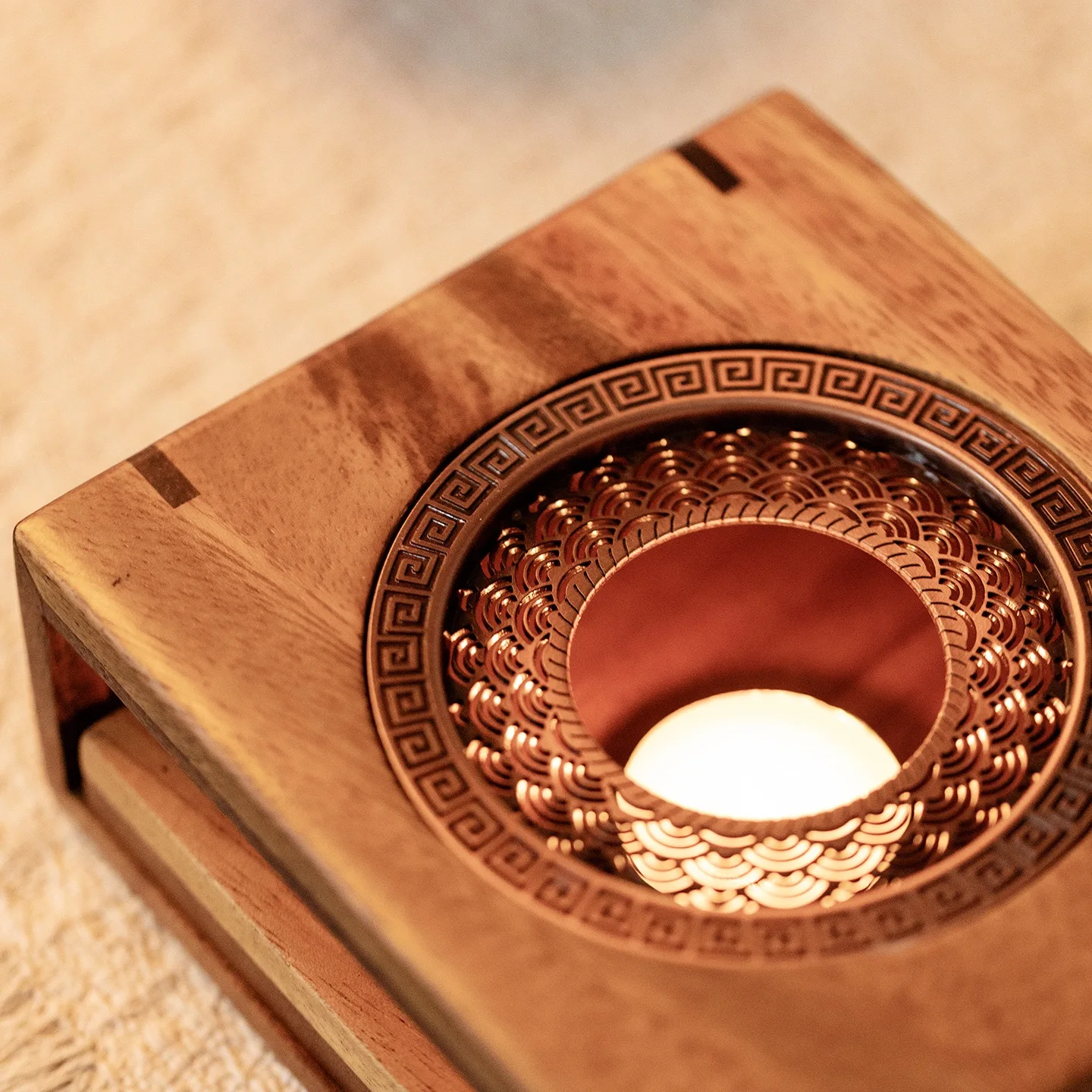 Walnut Warm Tea Stove Candle H - Coffee Tea Warmer のレビューと価格