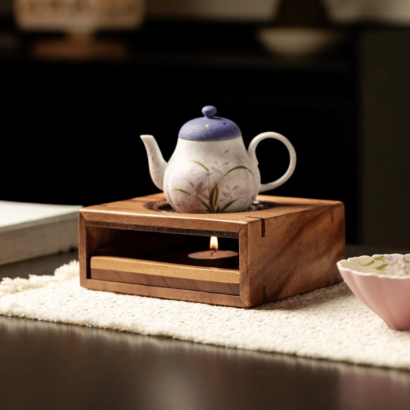 Walnut Warm Tea Stove Candle H - Coffee Tea Warmer のレビューと価格