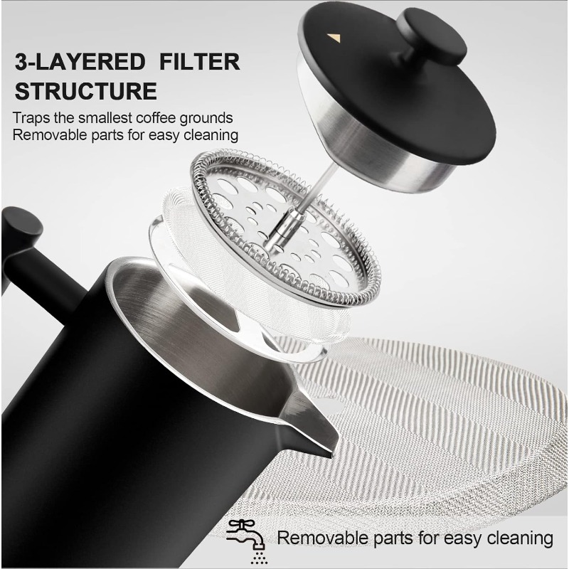French Press Coffee Maker 34 O - French Press Coffee & Tea のレビューと価格