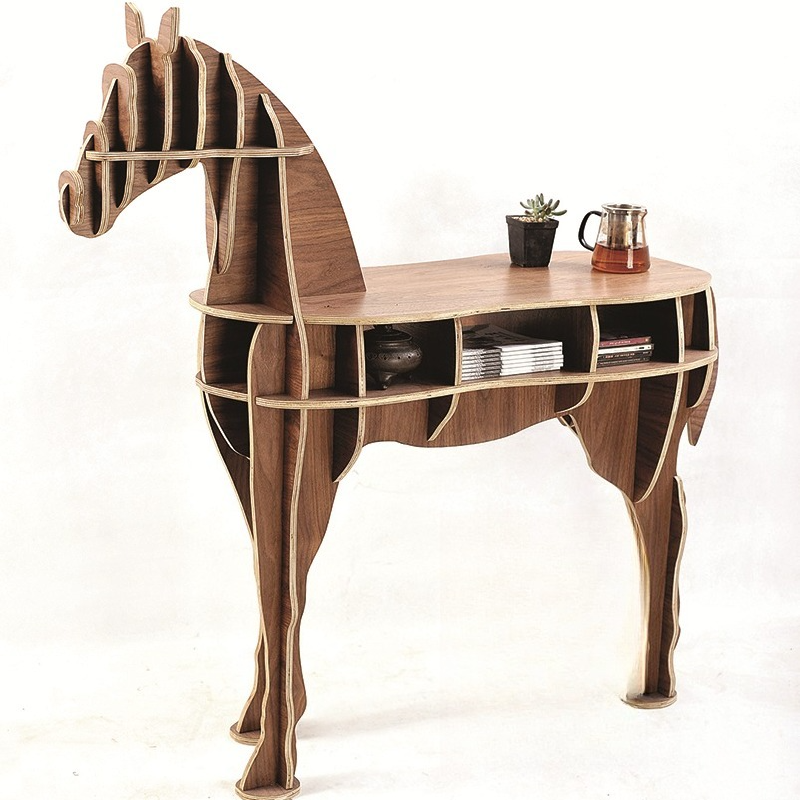 Creative Wooden Horse Tea Coff - Coffee Tea Library のレビューと価格