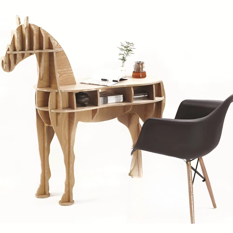 Creative Wooden Horse Tea Coff - Coffee Tea Library のレビューと価格