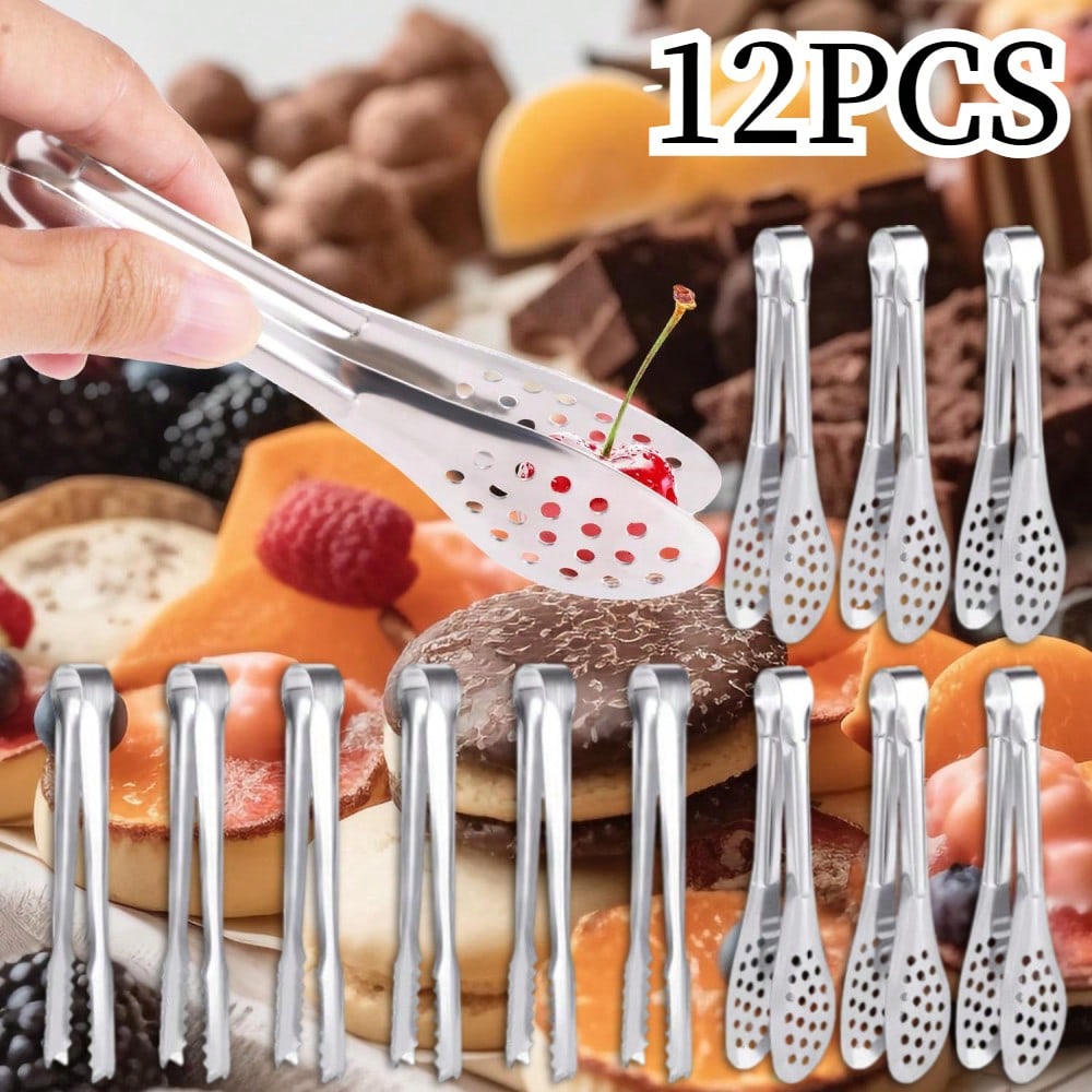 12 PCS Mini Serving Tongs, 5In - Coffee Tea Sugar のレビューと価格