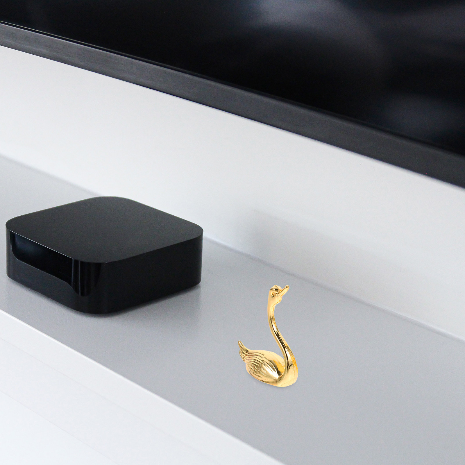 2Pcs Zinc Alloy Swan Statue El - Coffee Tea Library のレビューと価格