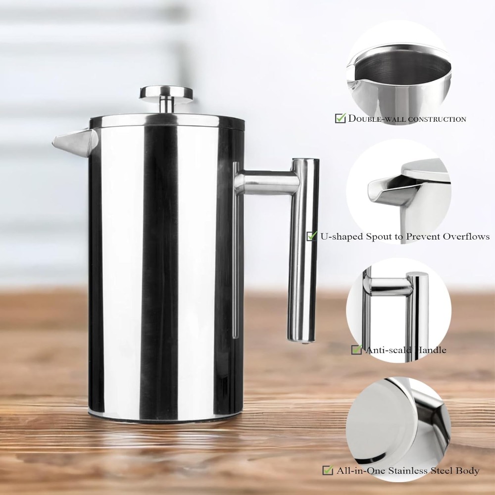 French Press Coffee Maker, 304 - French Press Coffee & Tea のレビューと価格