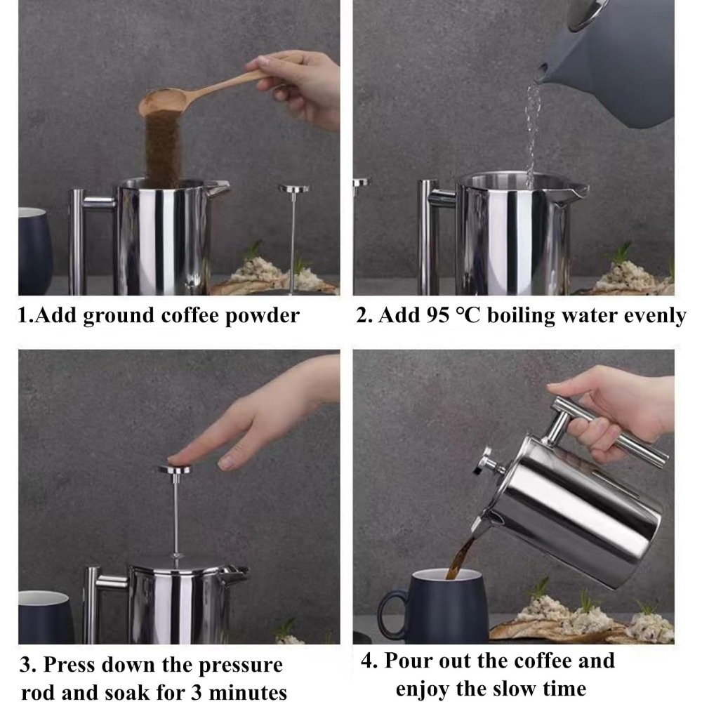 French Press Coffee Maker, 304 - French Press Coffee & Tea のレビューと価格
