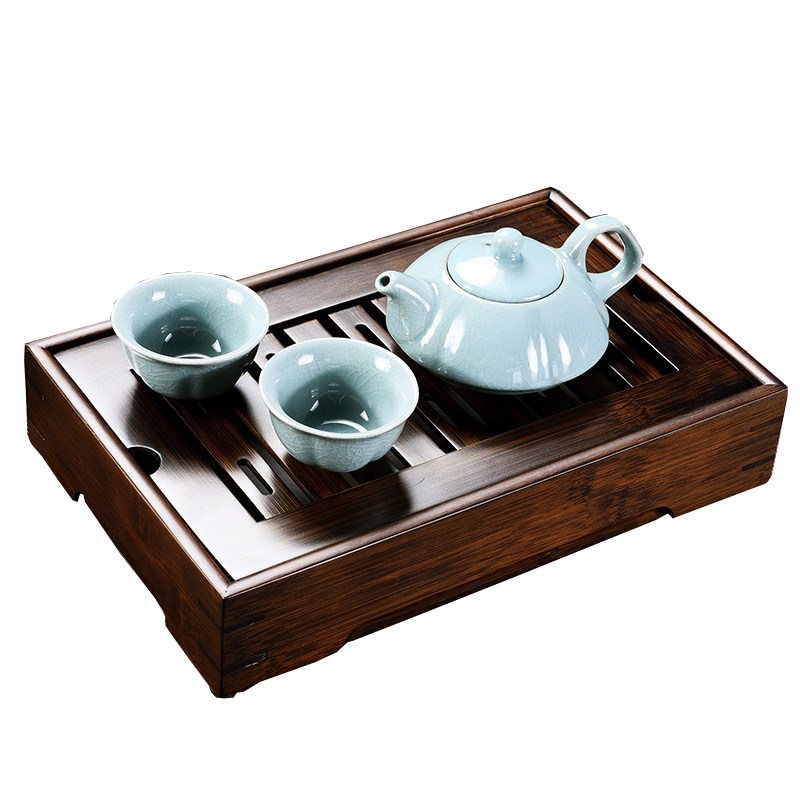 New Simple Walnut-Colored Bamb - Bamboo Tea Tray のレビューと価格