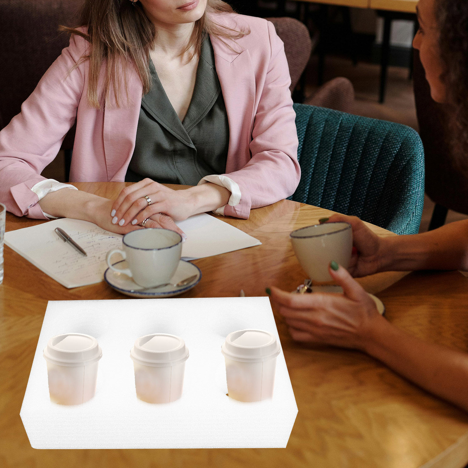 2Pcs Beverage Cup Holder Tray  - Coffee Tea Holders のレビューと価格