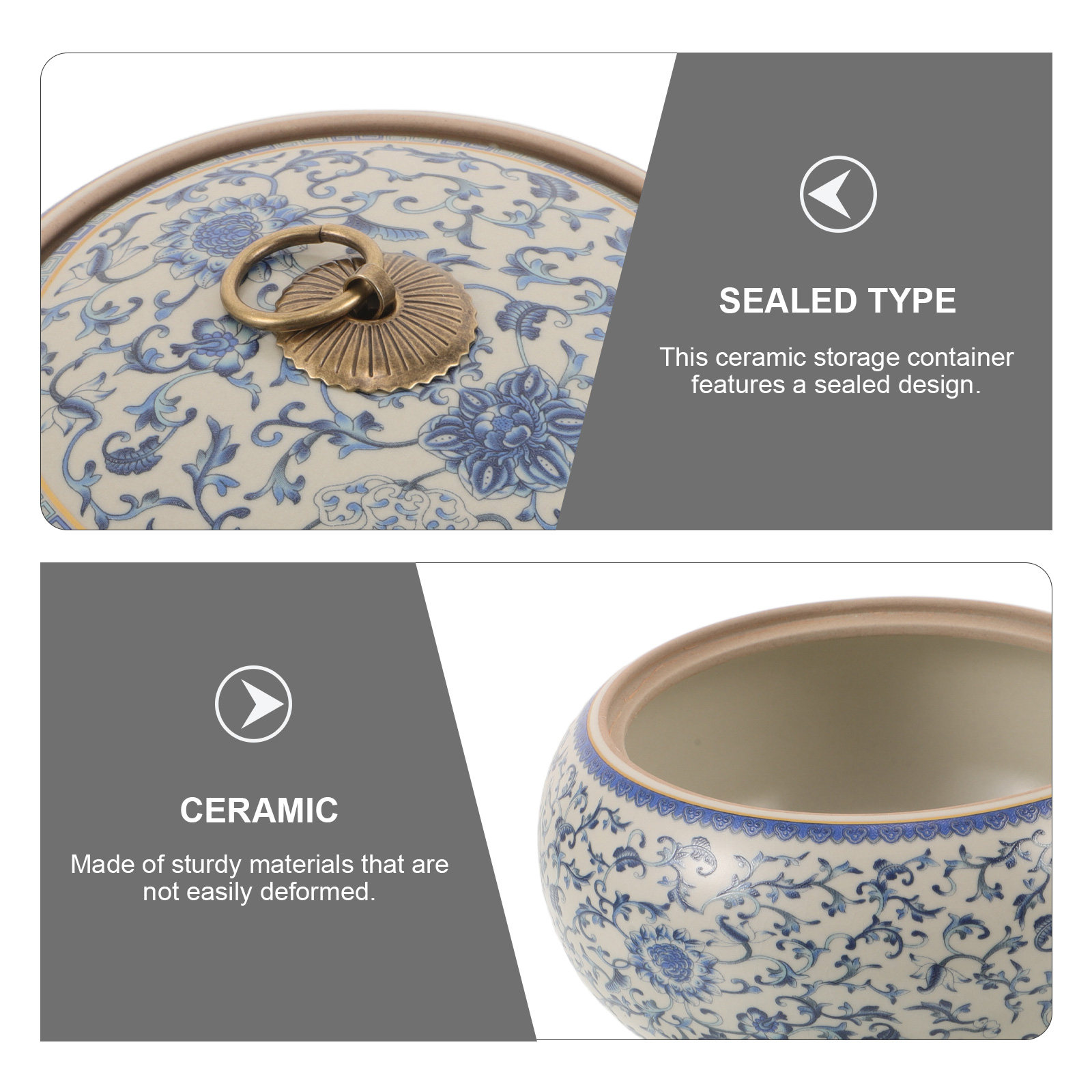 Porcelain Blue White Ceramic C - Coffee Tea Leaf And Bean のレビューと価格