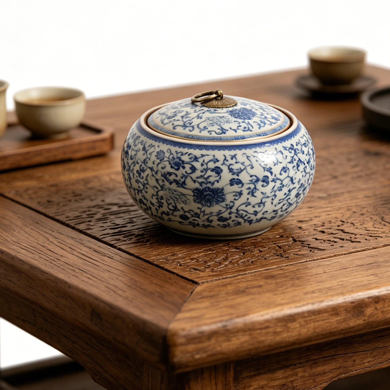 Porcelain Blue White Ceramic C - Coffee Tea Leaf And Bean のレビューと価格
