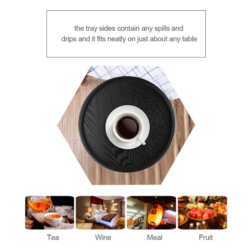 Decorative Tray Round Shape Wo - Bamboo Tea Tray のレビューと価格