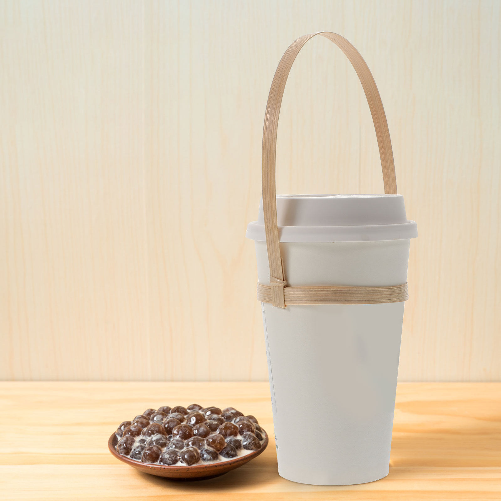 10Pcs Bamboo Drink Carrier Cof - Coffee Tea Holders のレビューと価格