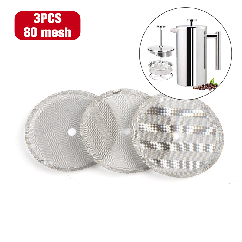 /KQM/3pc Reusable Stainless St - French Press Coffee & Tea のレビューと価格