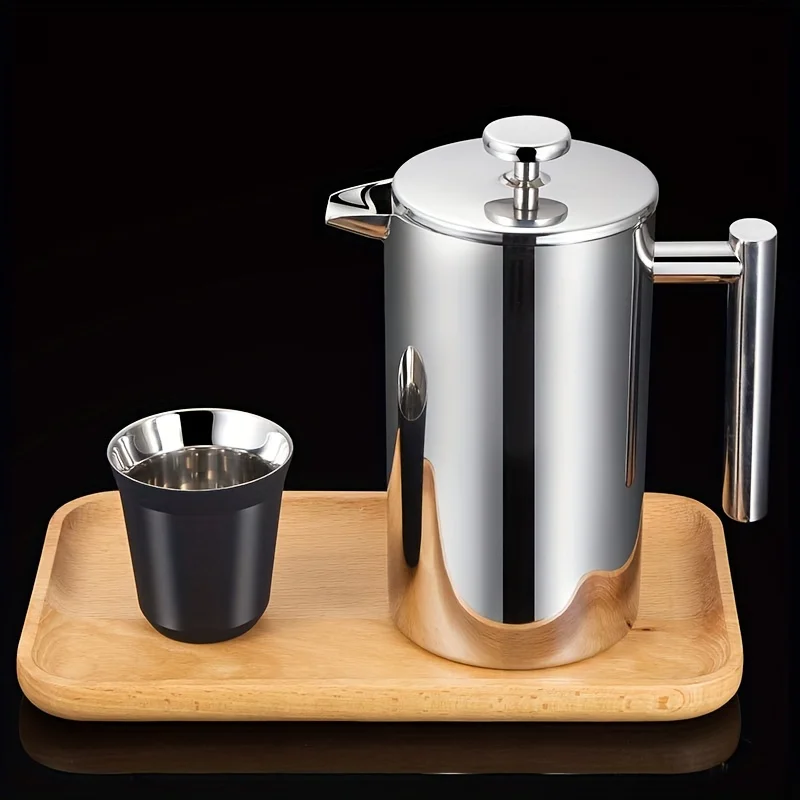 Thermal Insulated with Wooden  - French Press Coffee & Tea のレビューと価格