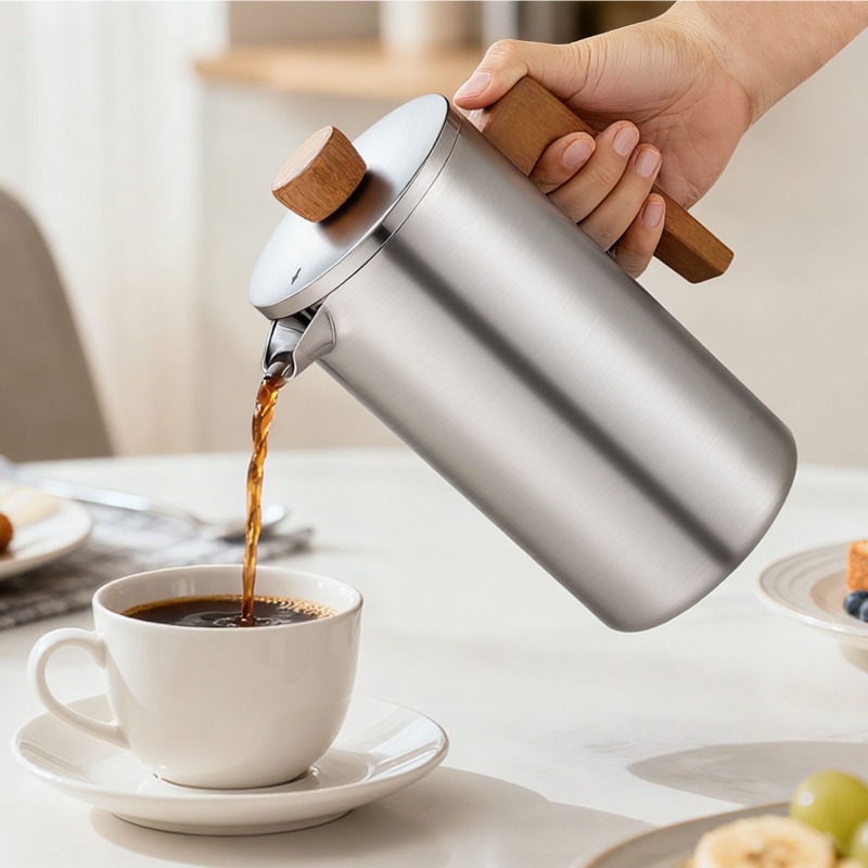 JUSTINLAU 1000ml Stainless Ste - French Press Coffee & Tea のレビューと価格