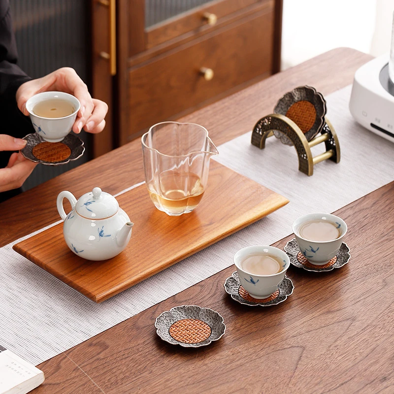 Chinese Antique Silver Alloy C - Bamboo Tea Tray のレビューと価格