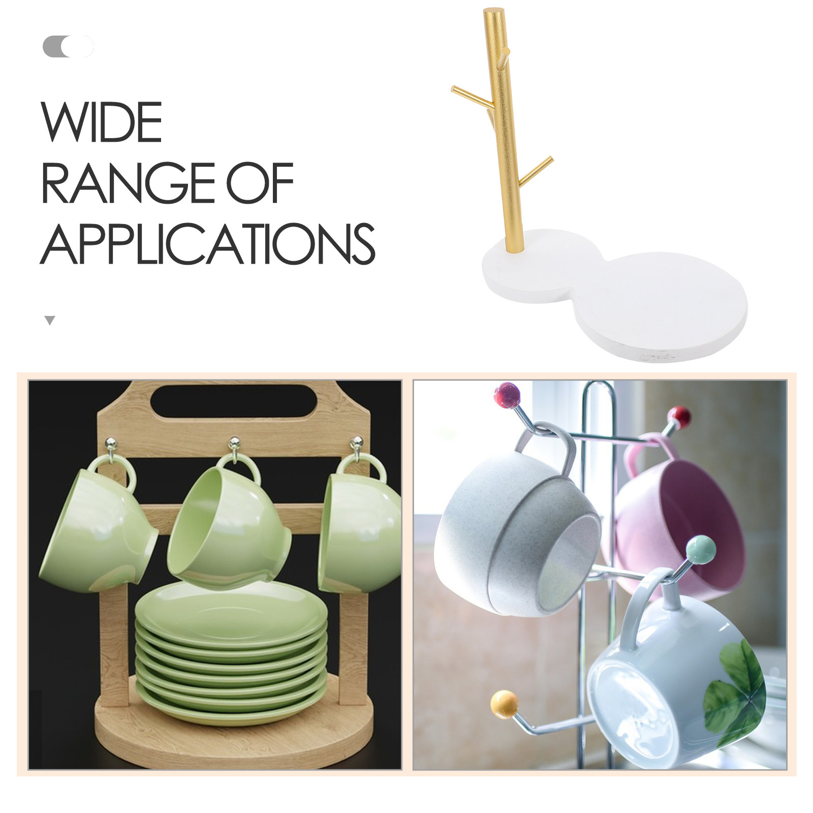 Wooden Tea Cup Storage Rack Ea - Coffee Tea Holders のレビューと価格