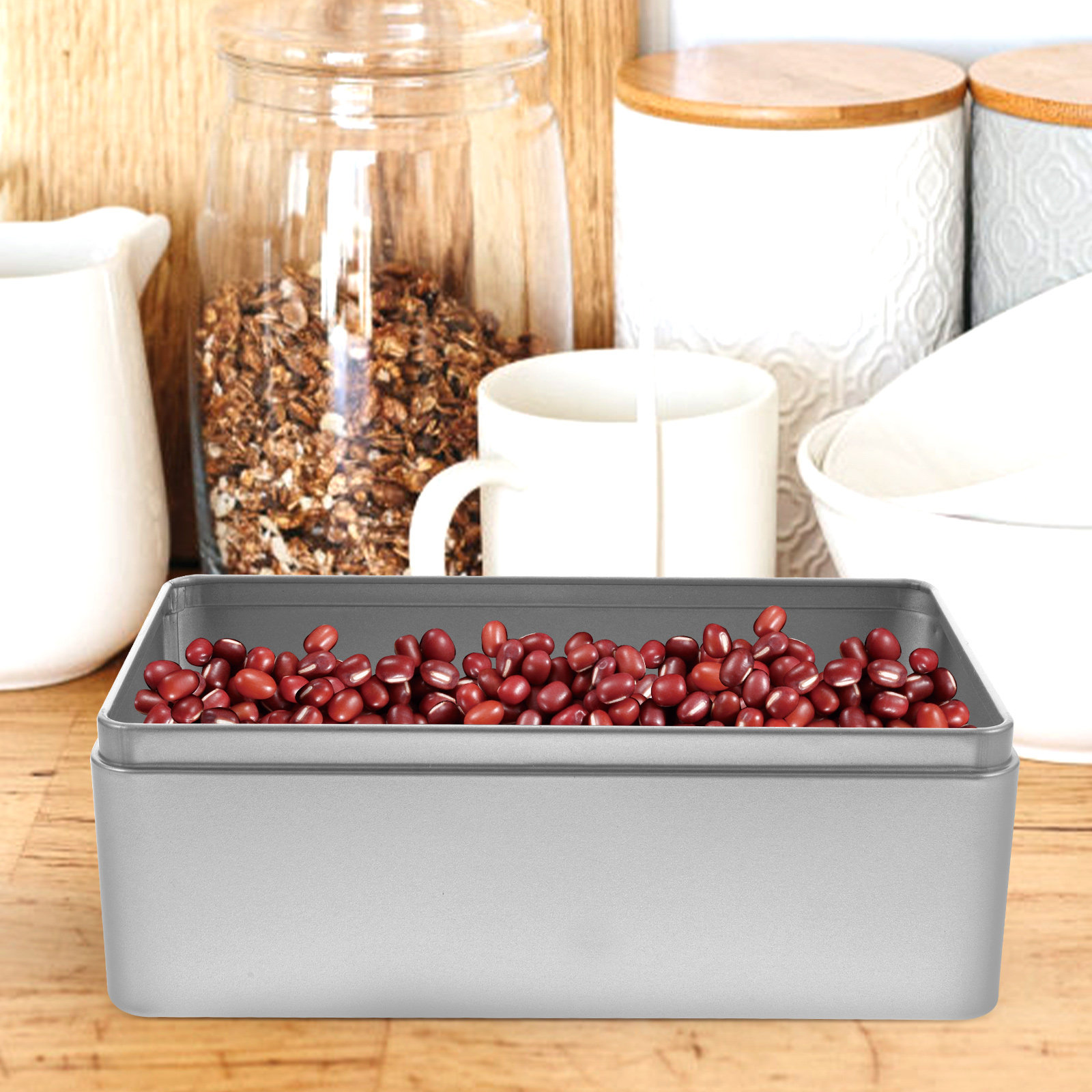 2Pcs Tea Tin Storage Box Small - Coffee Tea Leaf And Bean のレビューと価格