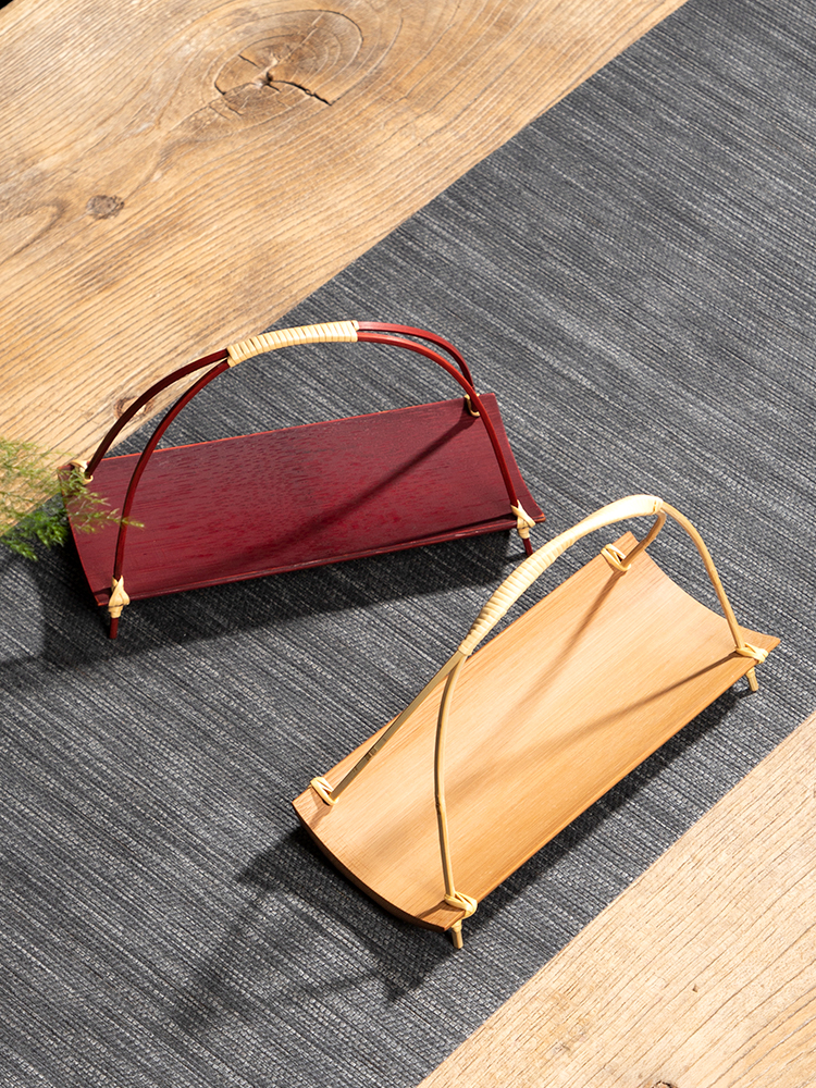 Handcrafted Bamboo Handle Frui - Bamboo Tea Tray のレビューと価格