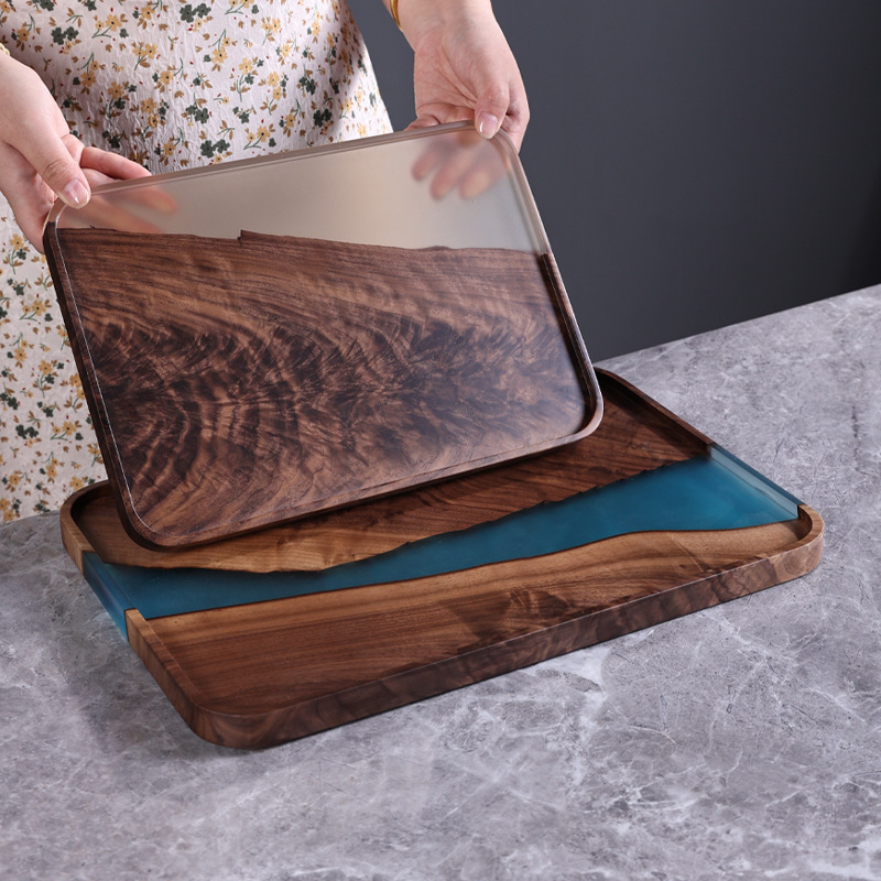 Walnut resin dry bubble tray r - Bamboo Tea Tray のレビューと価格