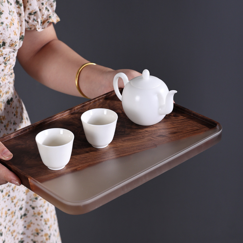 Walnut resin dry bubble tray r - Bamboo Tea Tray のレビューと価格