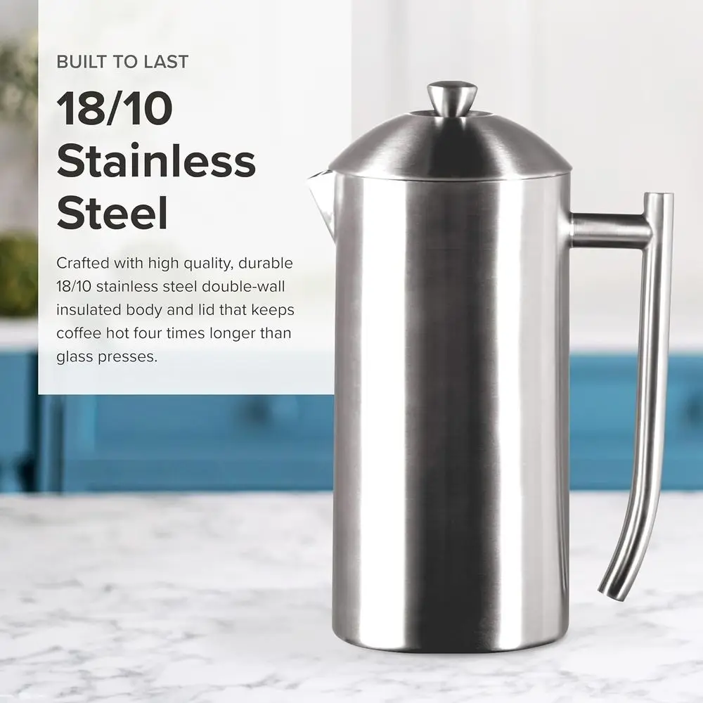 23-Ounce Stainless Steel Frenc - French Press Coffee & Tea のレビューと価格