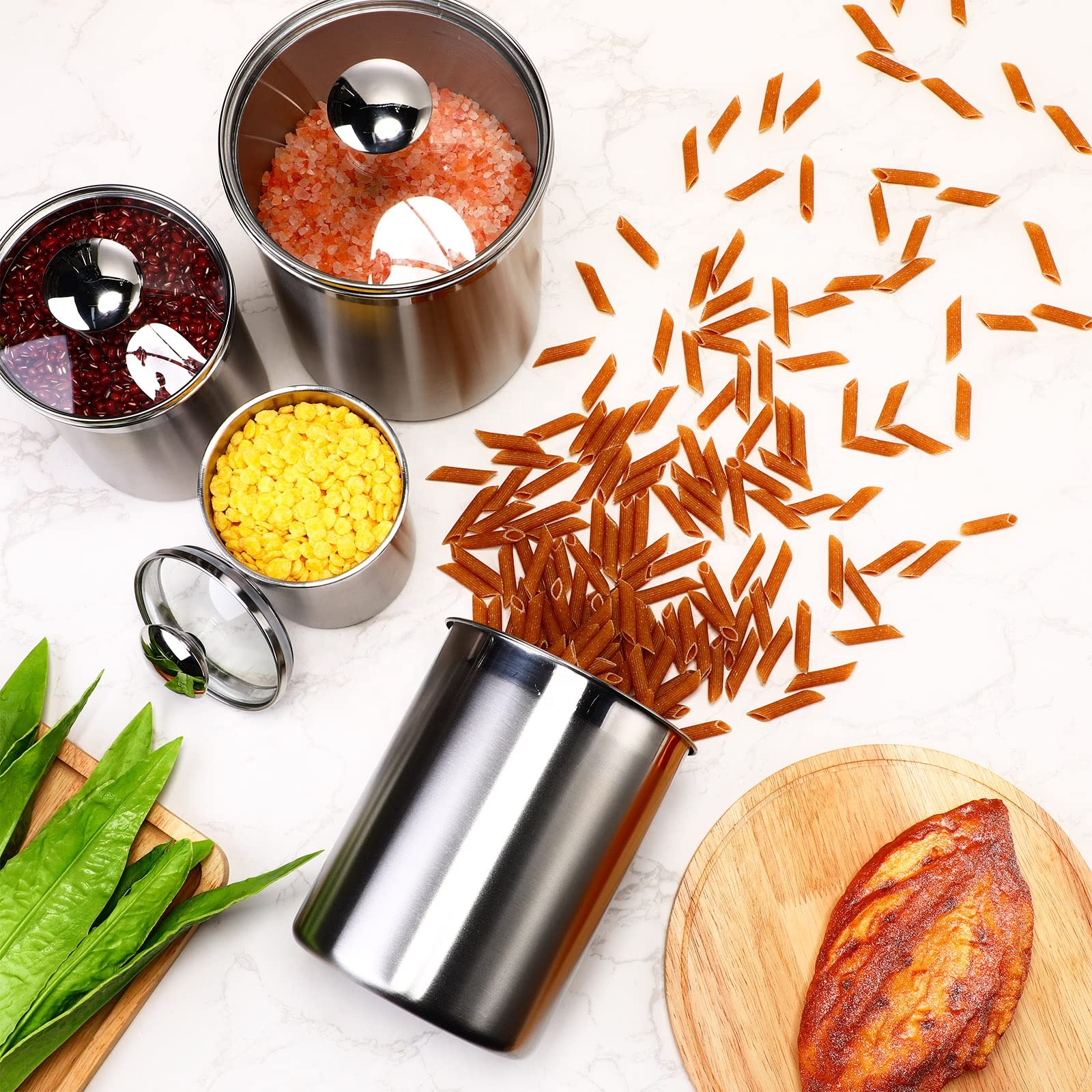 Food Storage Containers Tea Co - Coffee Tea Sugar のレビューと価格
