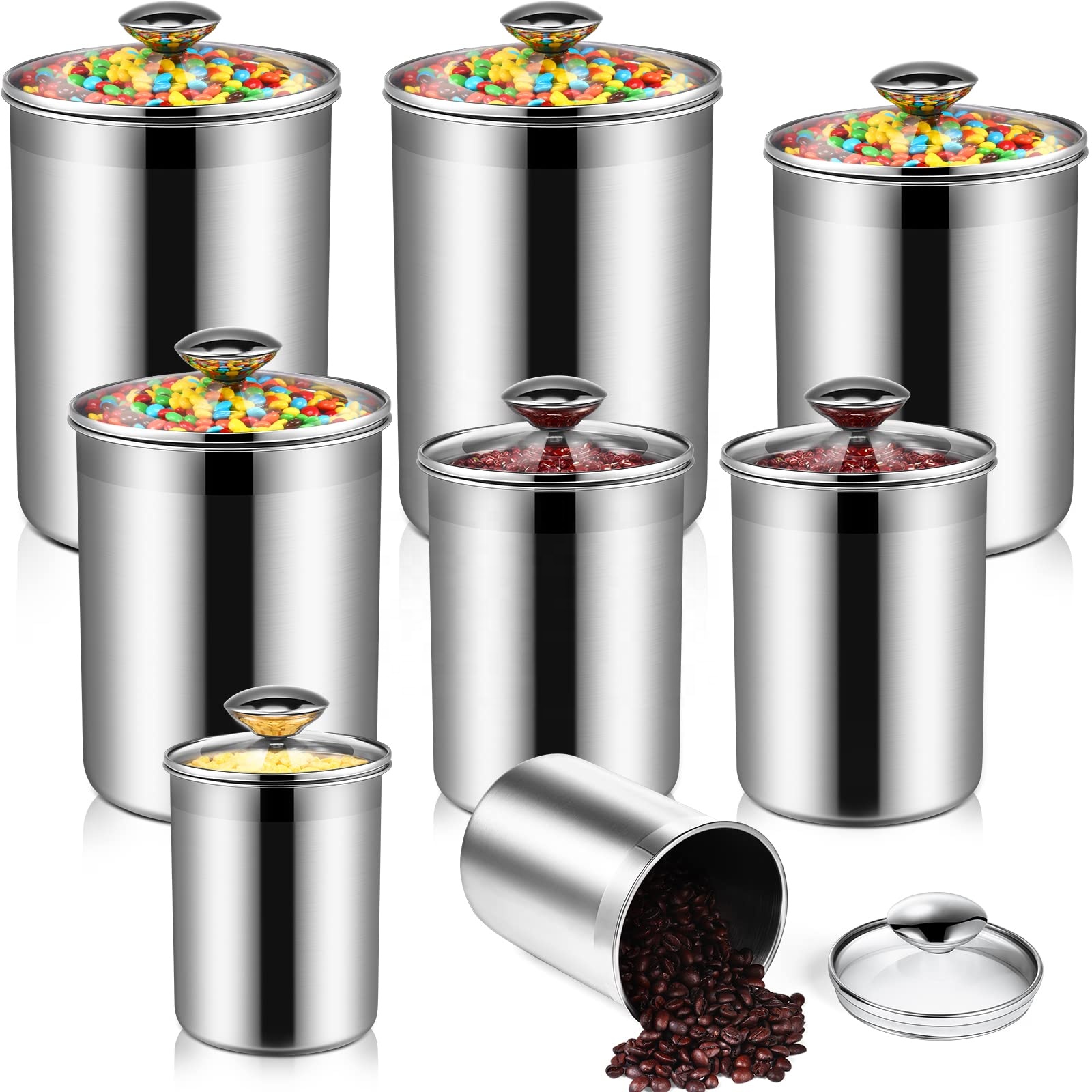 Food Storage Containers Tea Co - Coffee Tea Sugar のレビューと価格