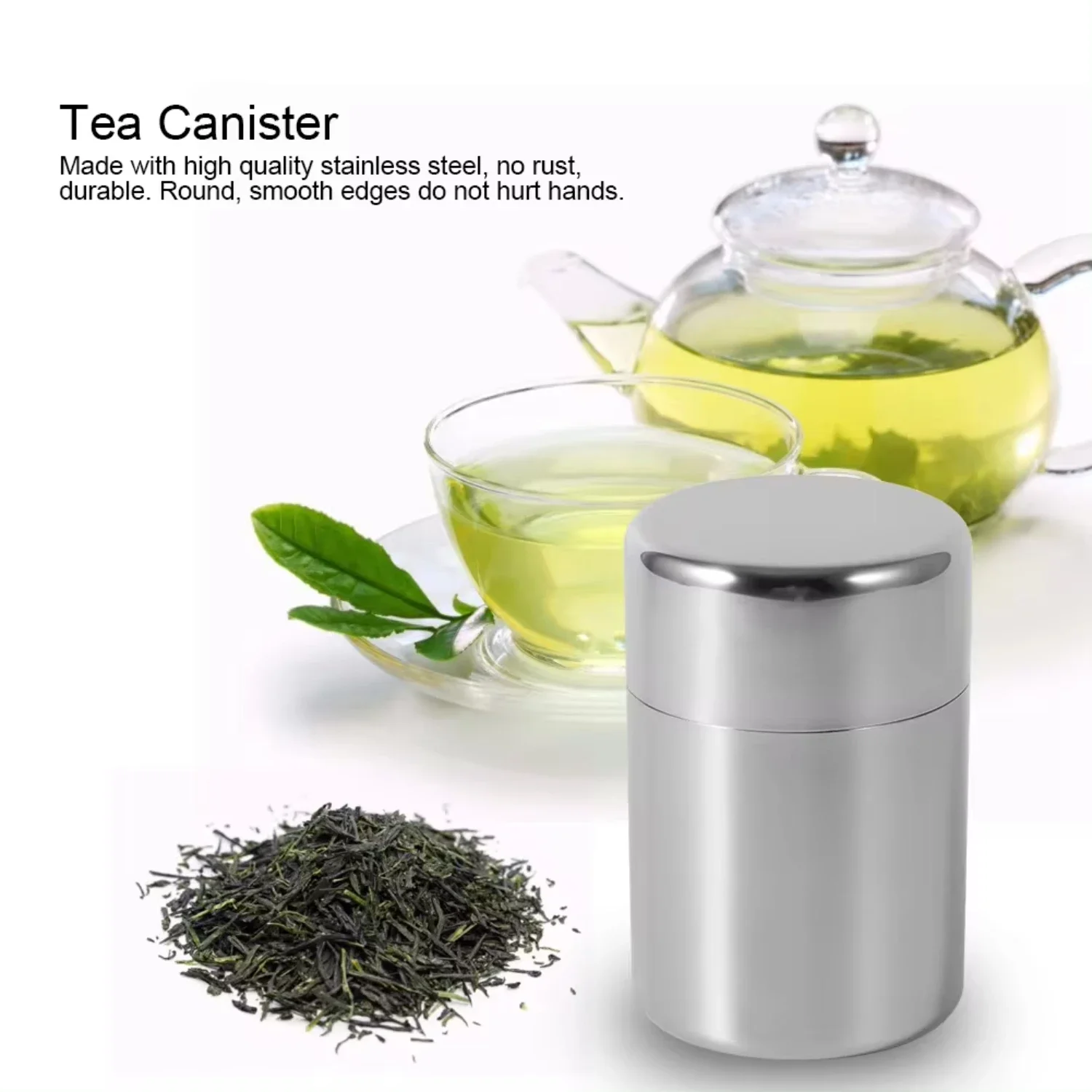 Stainless Steel Tea Leaf Tins  - Coffee Tea Sugar のレビューと価格