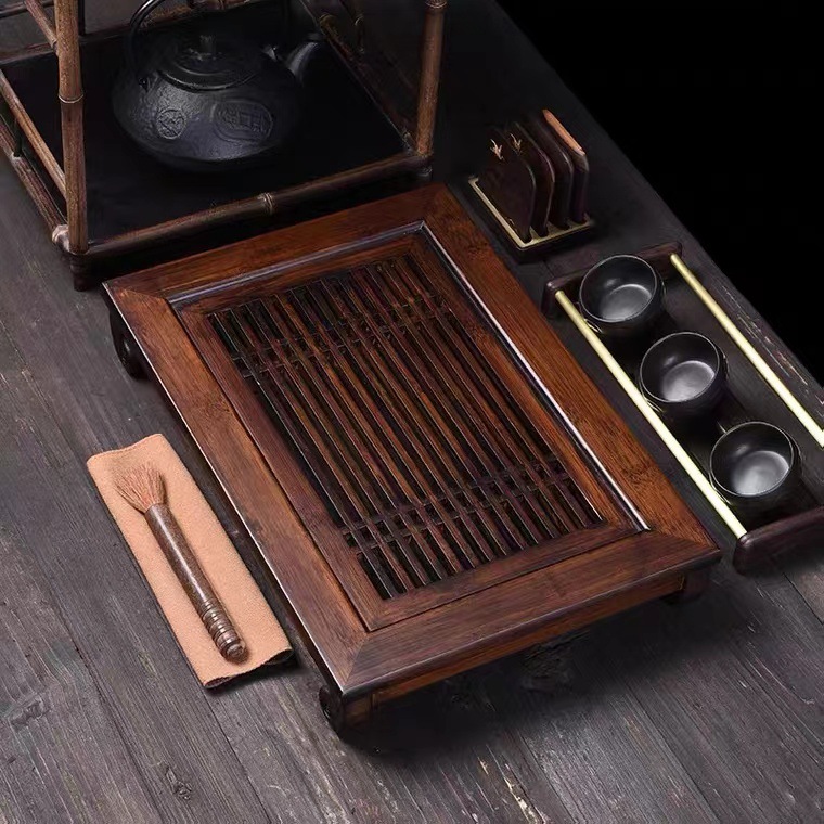 Wooden Tea Set with Water Stor - Bamboo Tea Tray のレビューと価格