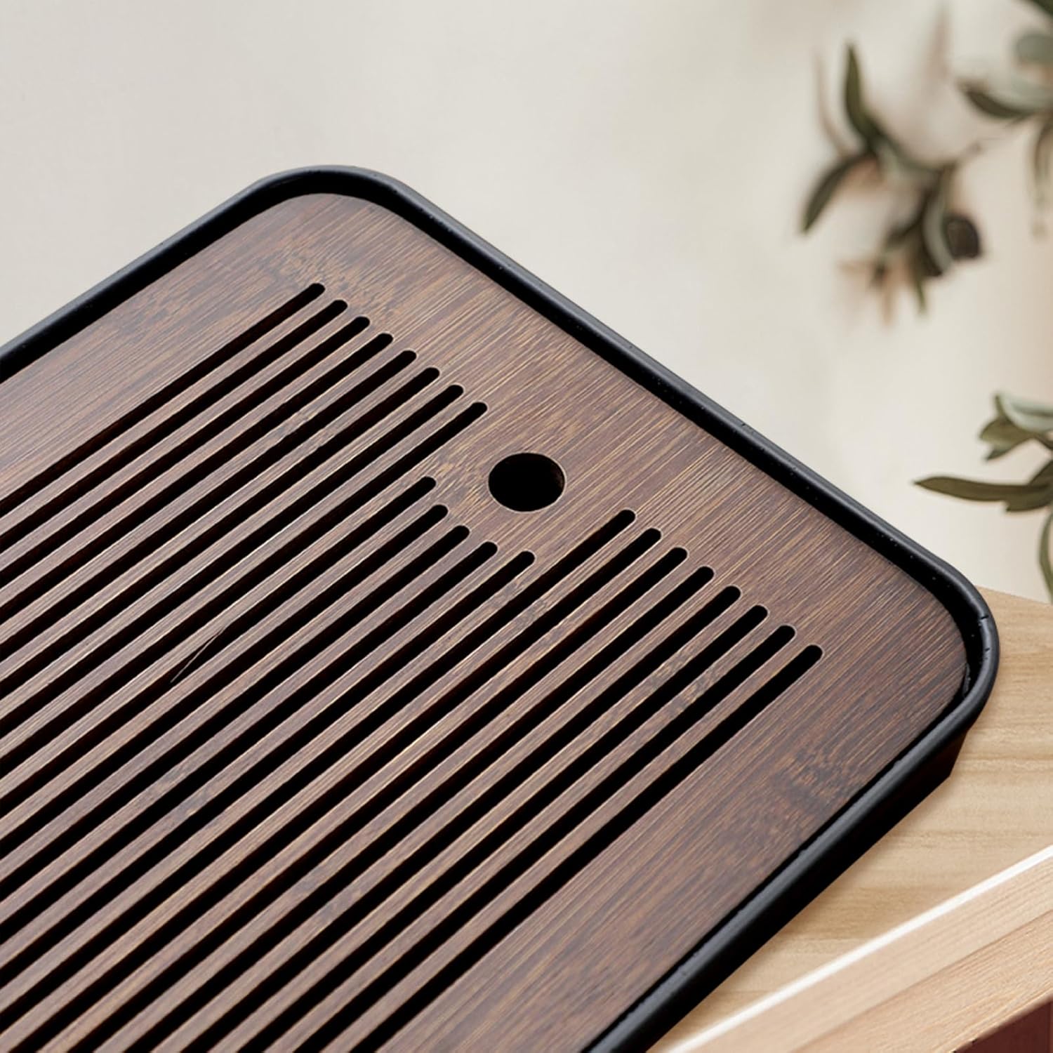 Natural Bamboo Tea Tray with H - Bamboo Tea Tray のレビューと価格