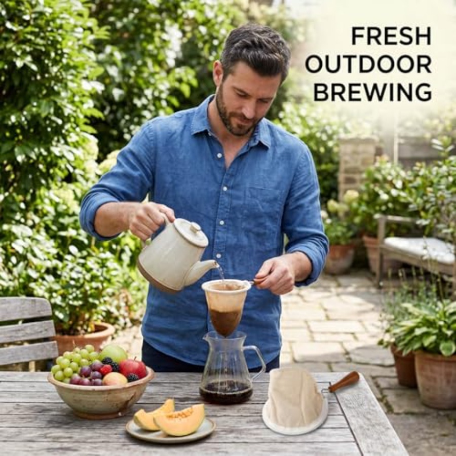 2PCS Reusable Cloth Coffee Fil - French Press Coffee & Tea のレビューと価格