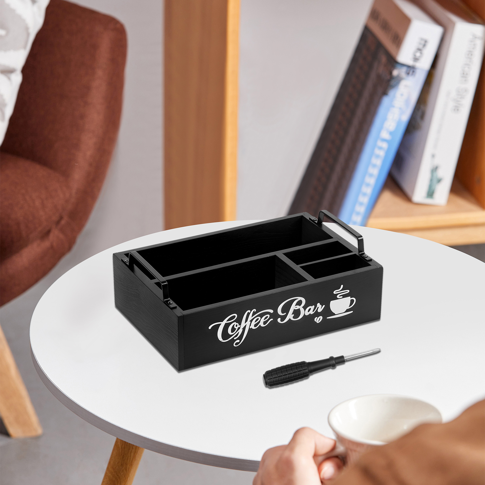 Wooden Coffee Rack Portable De - Coffee Tea Holders のレビューと価格